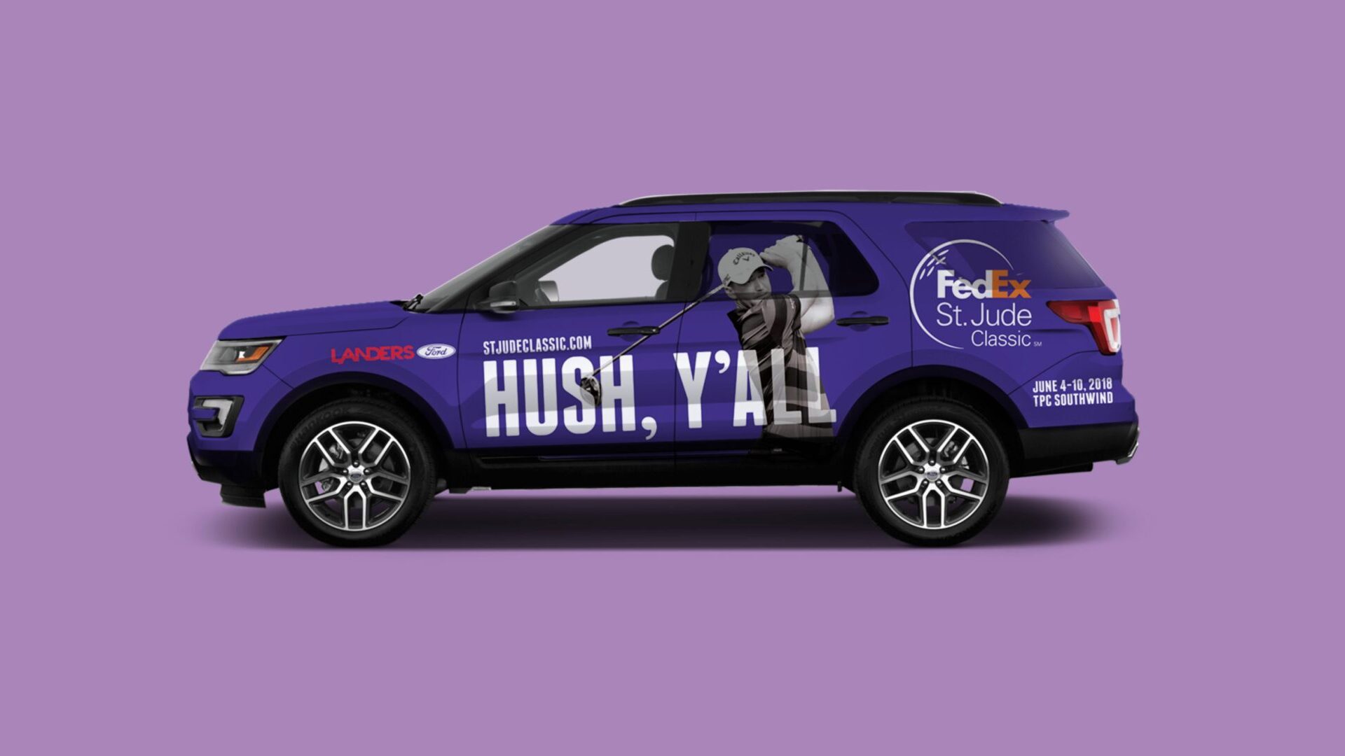 SUV wrap design for FedEx St Jude Championship