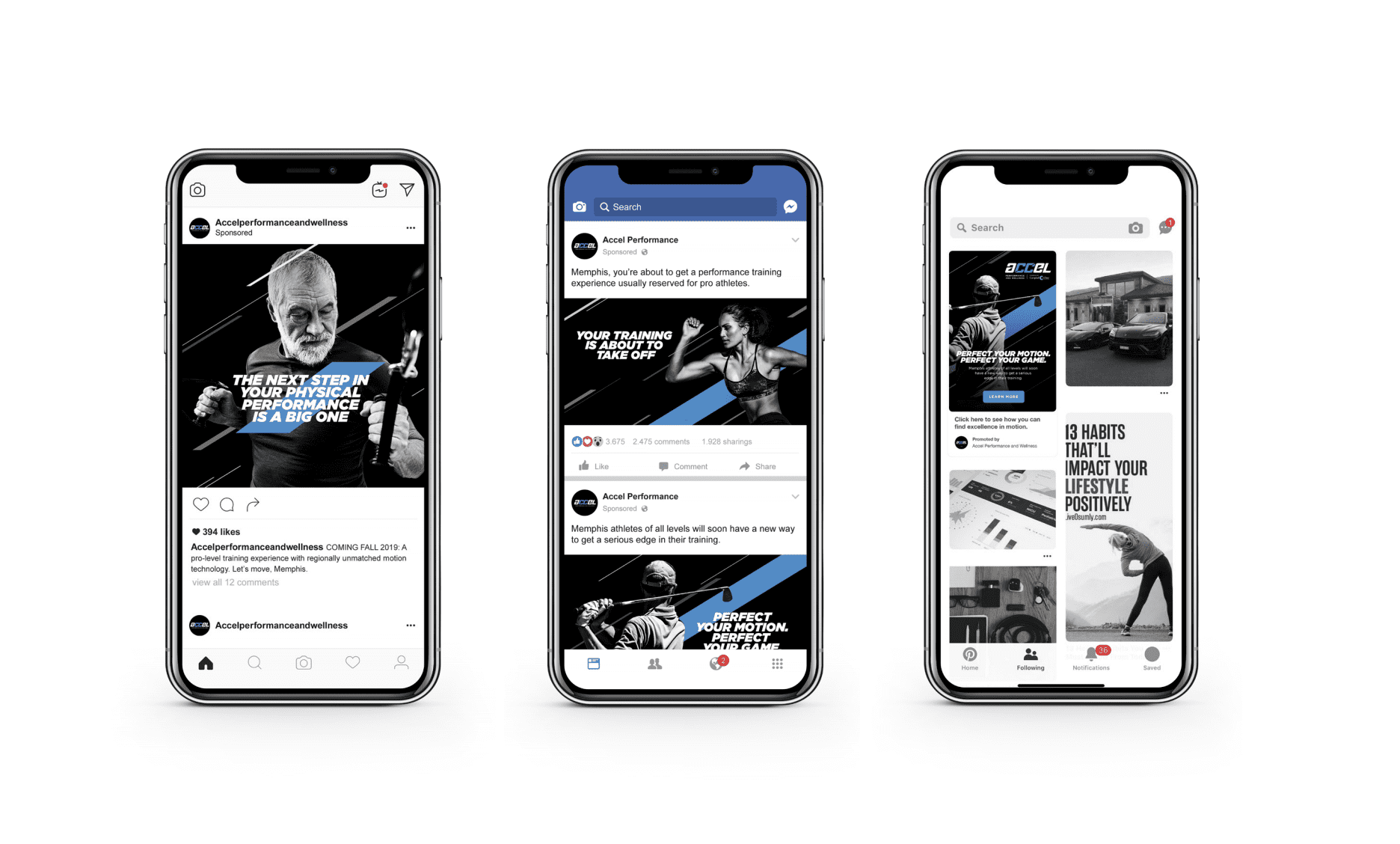 Mobile website for accell performance and wellness